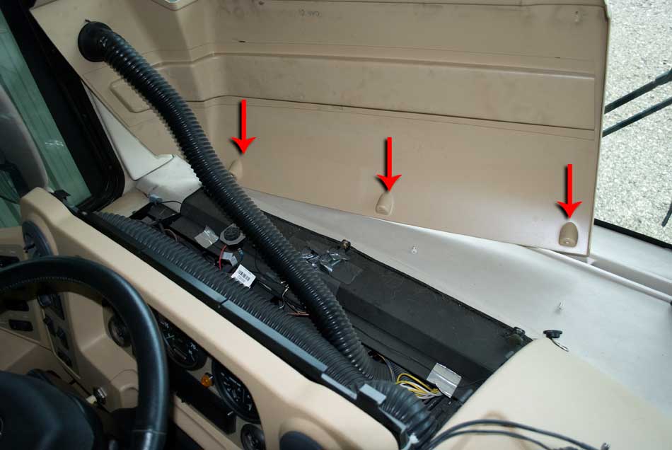 Remove left cowl