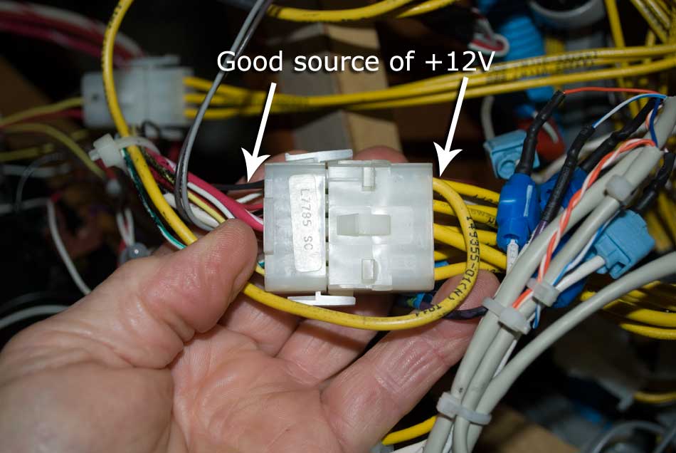 Closeup of the connector