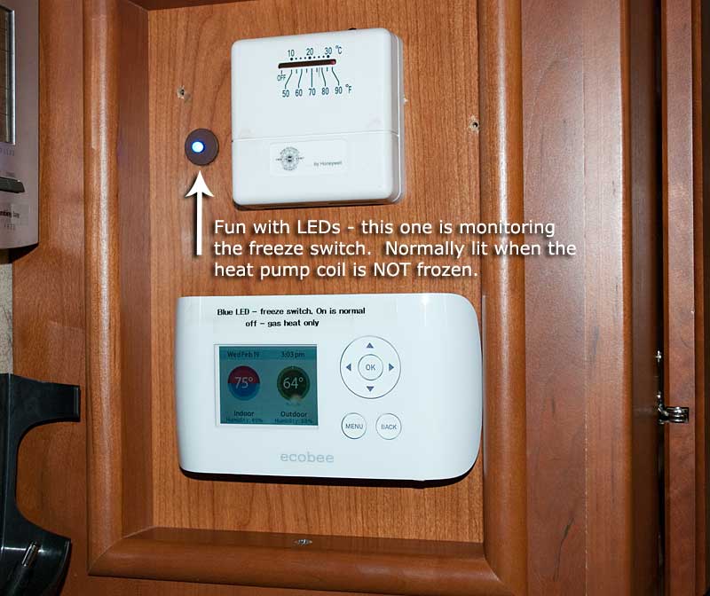 And the installed operating LED and Ecobee Si