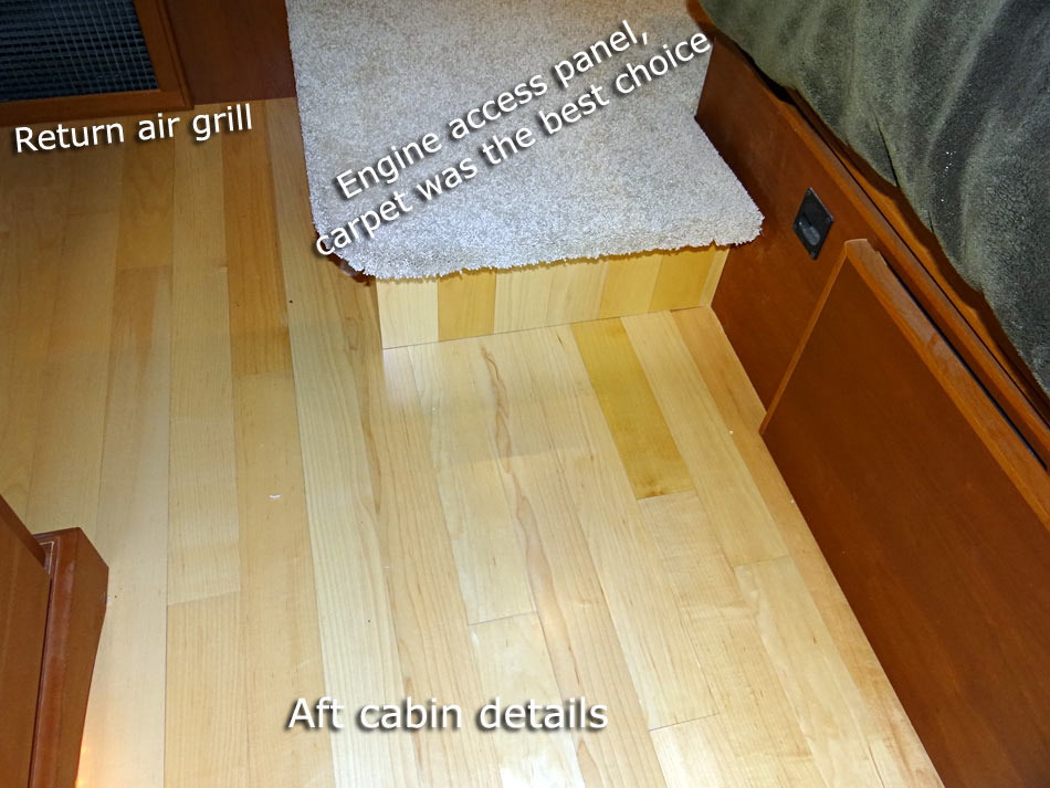 Aft cabin area finished