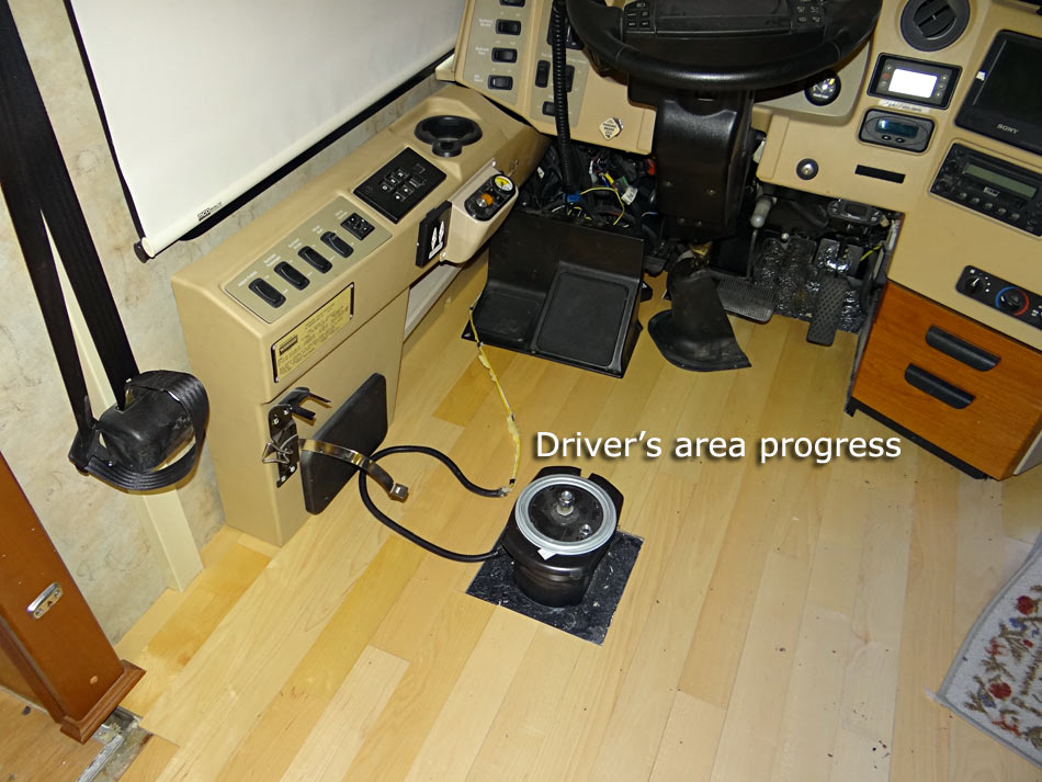 Driver's area progress