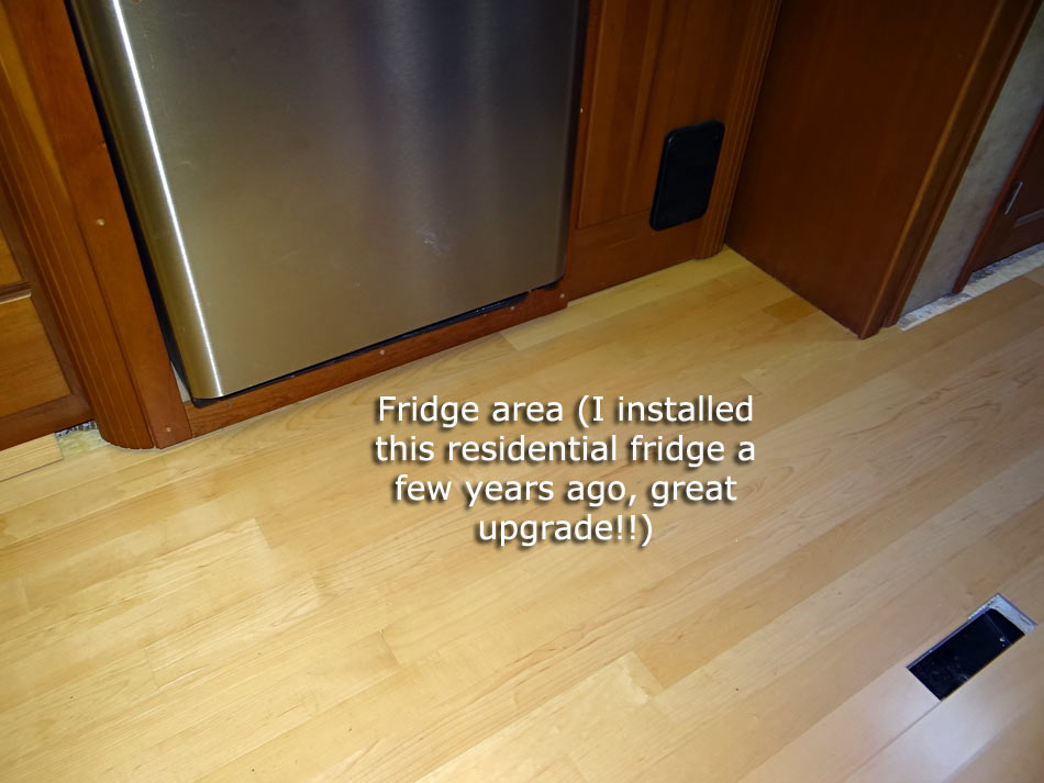 Fridge area finished