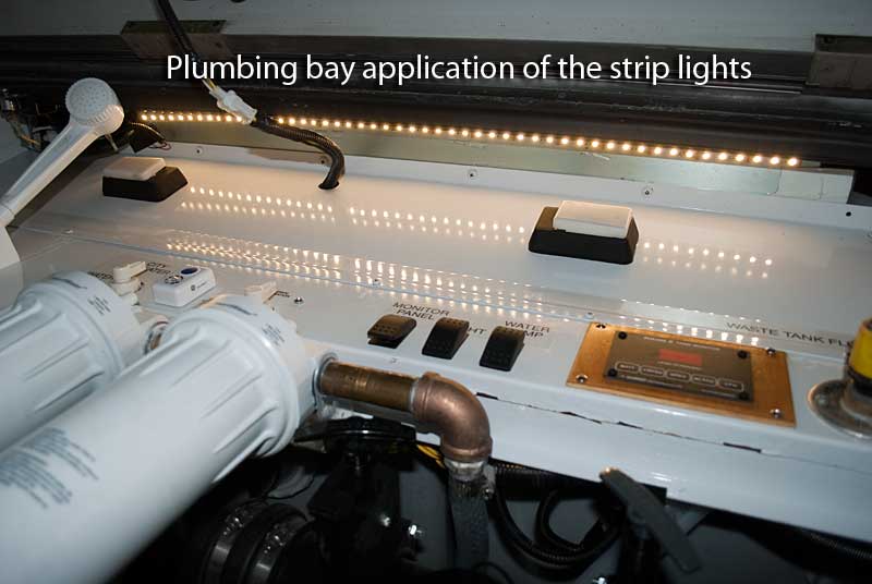 Plumbing bay LED lights