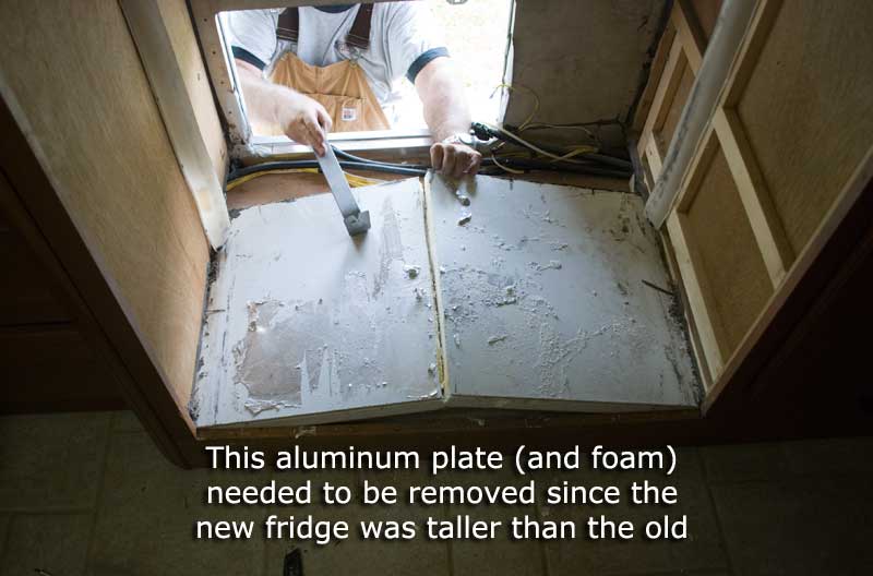 Removing the old floor