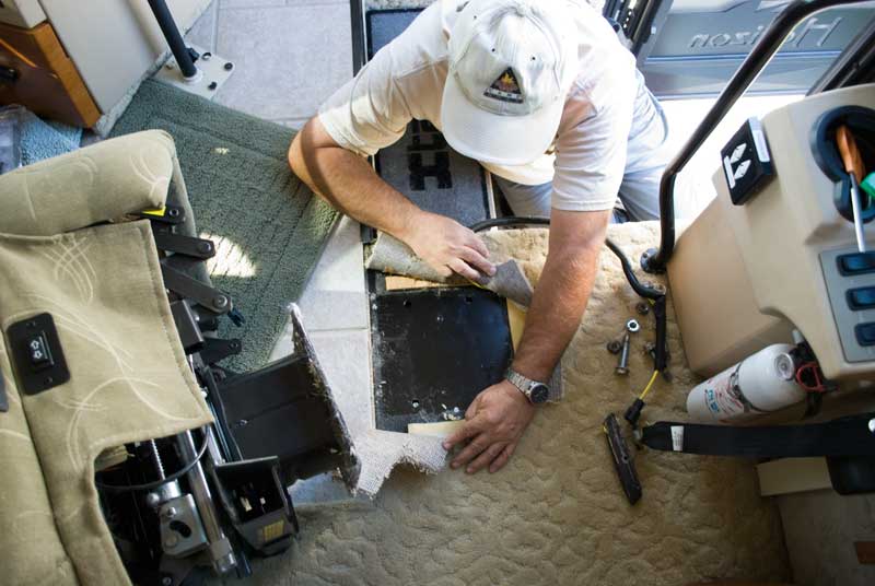 Reinstall the co-pilot chair