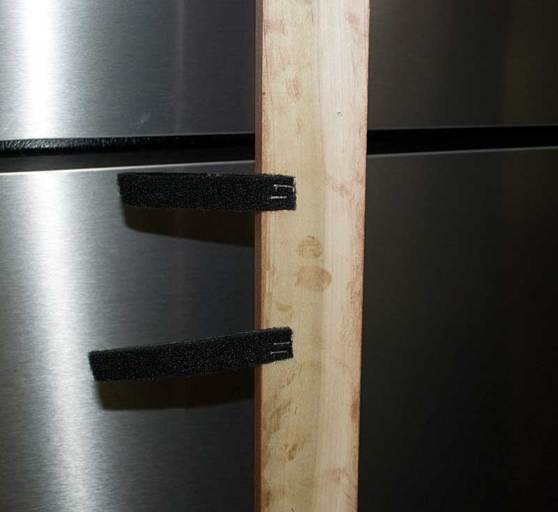 Velcro tab details