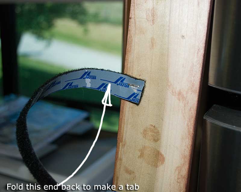 Details about the Velcro tab