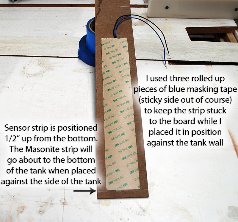Fresh water sensor strip device