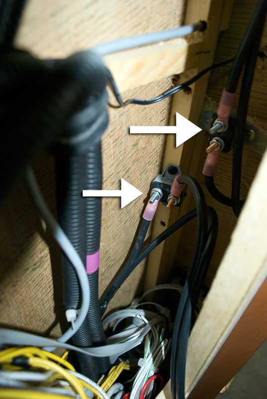 Circuit breakers mounted