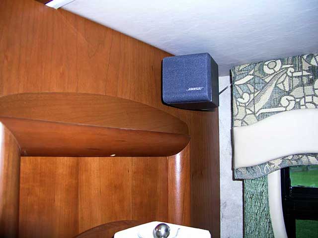 Left speaker installation